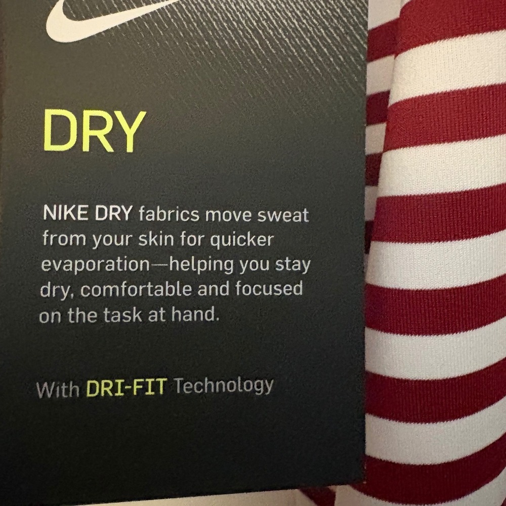 Nike Golf ECS Evangelical Christian School Dri-FIT Striped Polo Mens XXL NEW - Picture 9 of 13